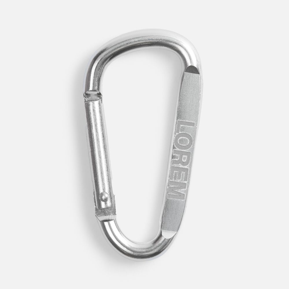 Карабин Raby, серебристый / Миниатюра нанесения (1000)