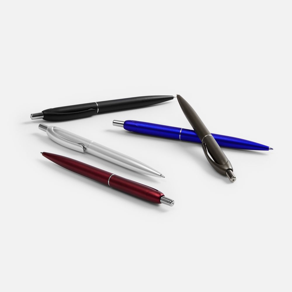 Ручка шариковая Bright Spark, серый металлик / Миниатюра WWW (1000)