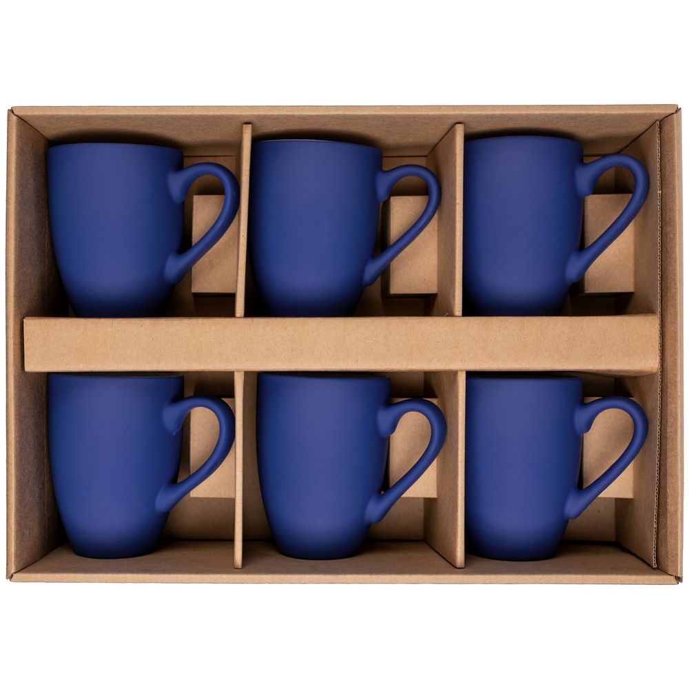 Набор кружек Good Morning c покрытием софт-тач, синий / Миниатюра WWW (1000)