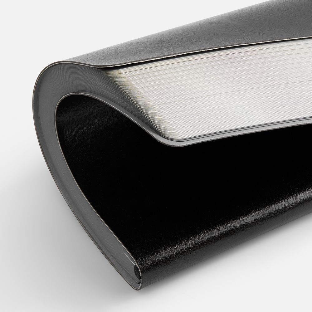 Ежедневник Doppio, недатированный, черный с серым / Миниатюра WWW (1000)