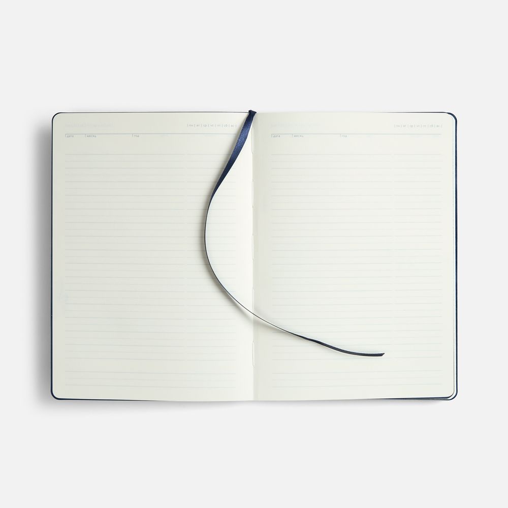 Ежедневник Doppio, недатированный, синий / Миниатюра WWW (1000)