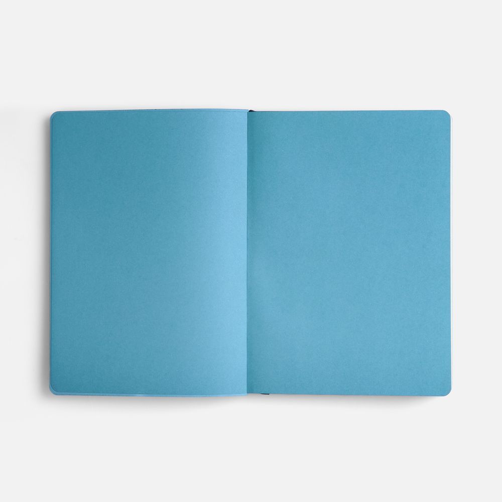 Ежедневник Doppio, недатированный, синий с голубым / Миниатюра WWW (1000)