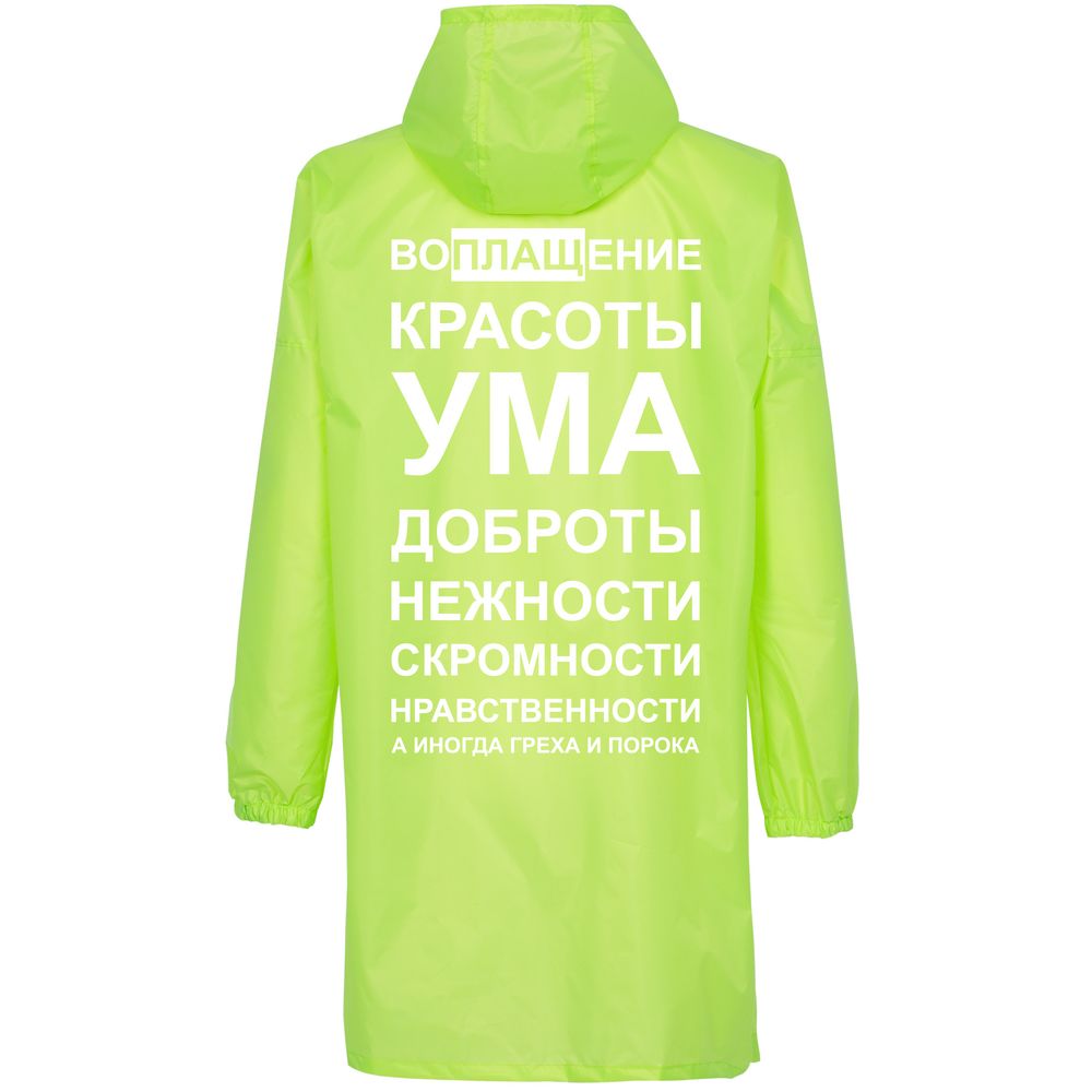 Дождевик «Воплащение всего», неоново-желтый / Миниатюра WWW (1000)