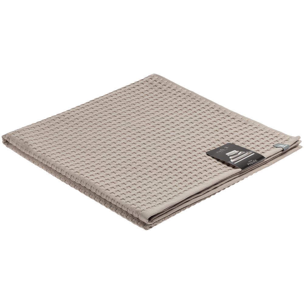 Полотенце вафельное Piquee, среднее, бежевое / Миниатюра WWW (1000)