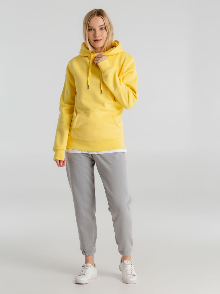 Толстовка с капюшоном унисекс King, желтая / Миниатюра WWW (1000)