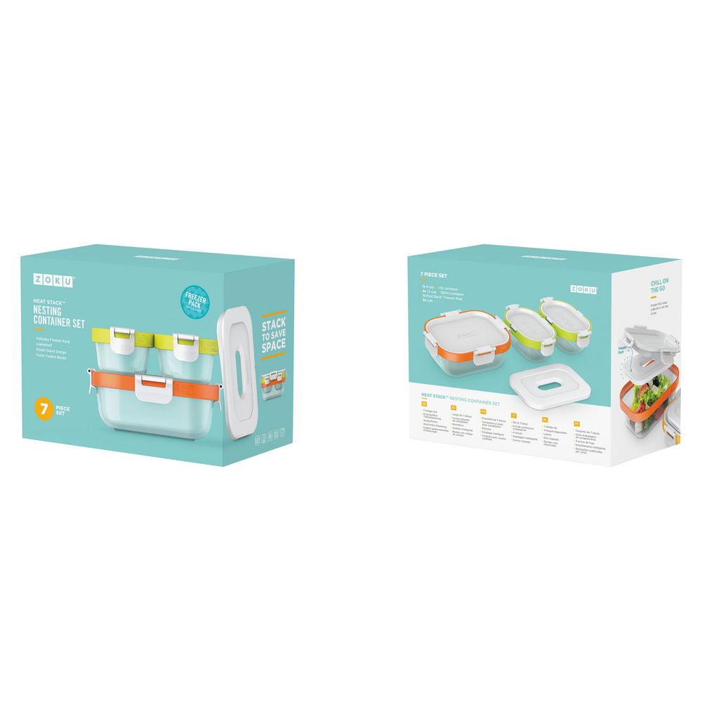 Набор из 3 контейнеров Neat Stack и охлаждающего блока / Миниатюра WWW (1000)