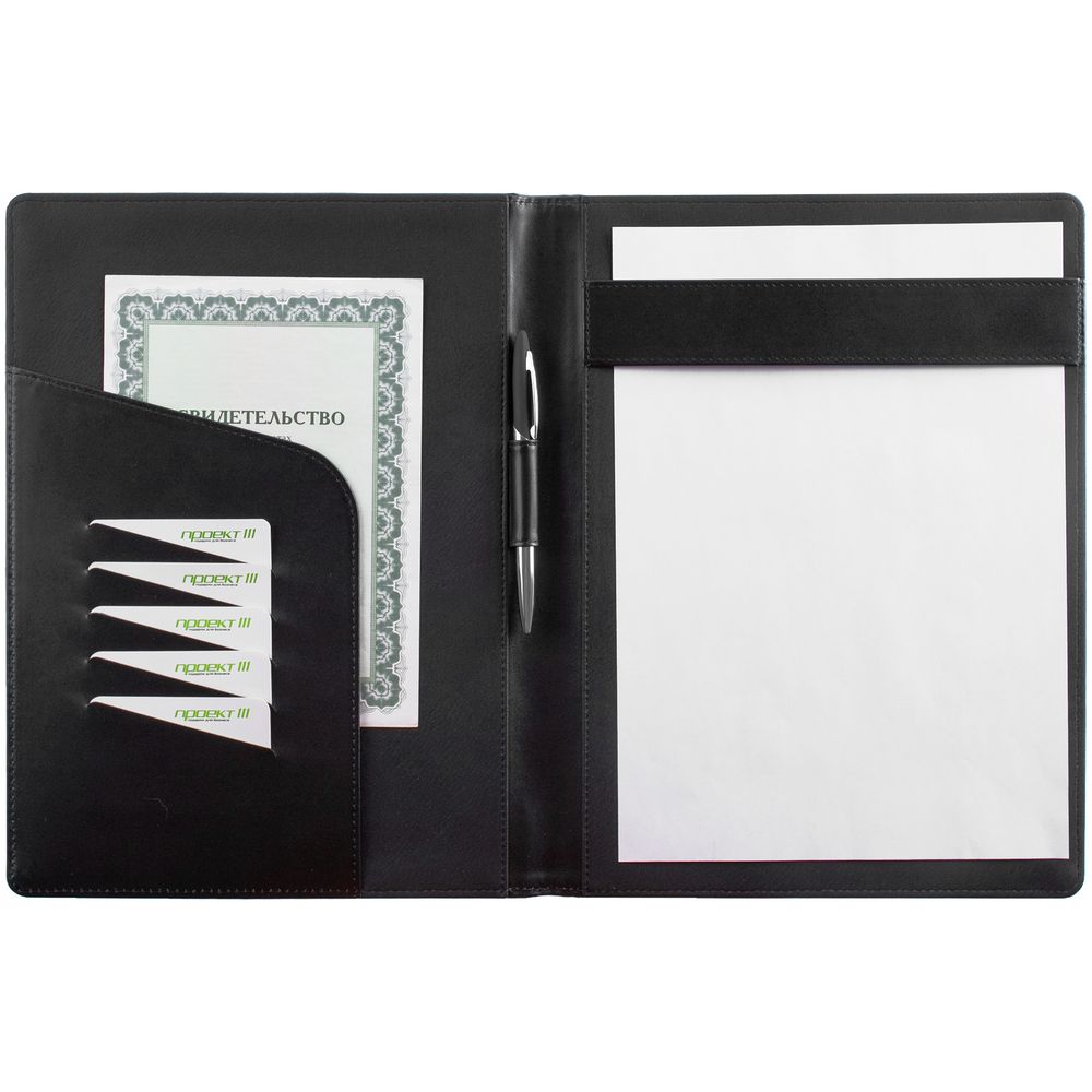 Папка для конференций Signature, черная / Миниатюра WWW (1000)