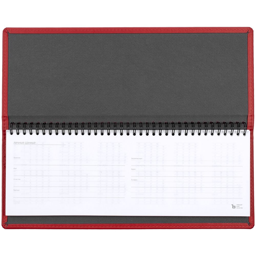 Планинг Latte, недатированный, красный / Миниатюра WWW (1000)