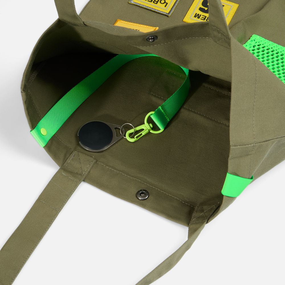 Застежка-карабин Snap Hook, M, желтый неон / Миниатюра WWW (1000)