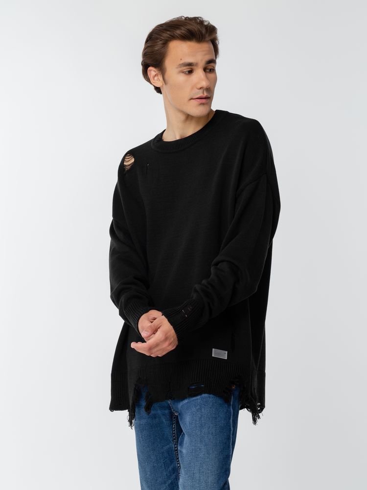 Джемпер оверсайз унисекс Grunge, черный / Миниатюра WWW (1000)