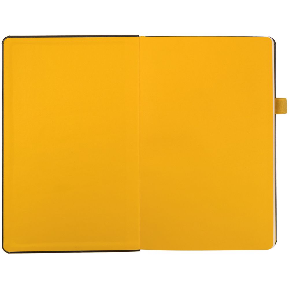 Ежедневник Ton недатированный, черный с желтым / Миниатюра WWW (1000)