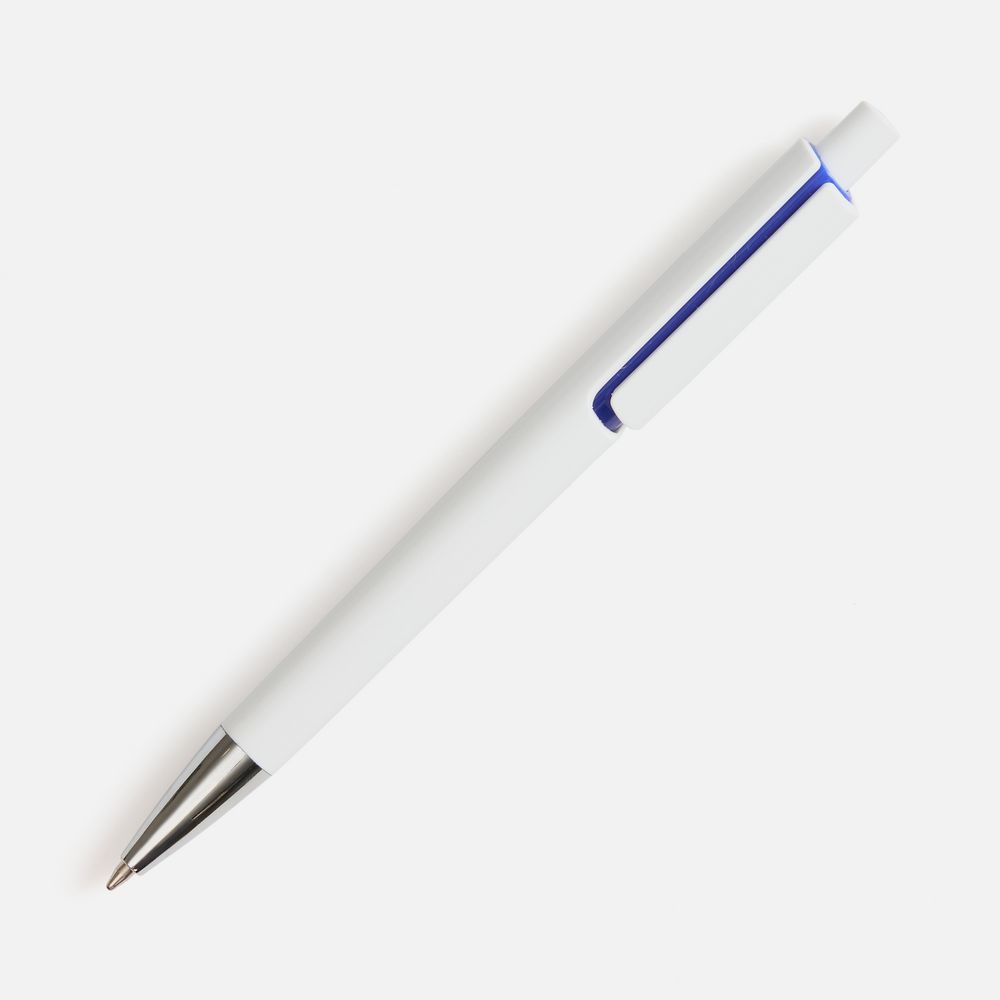 Ручка шариковая Dominanta, белая с темно-синим / Миниатюра WWW (1000)