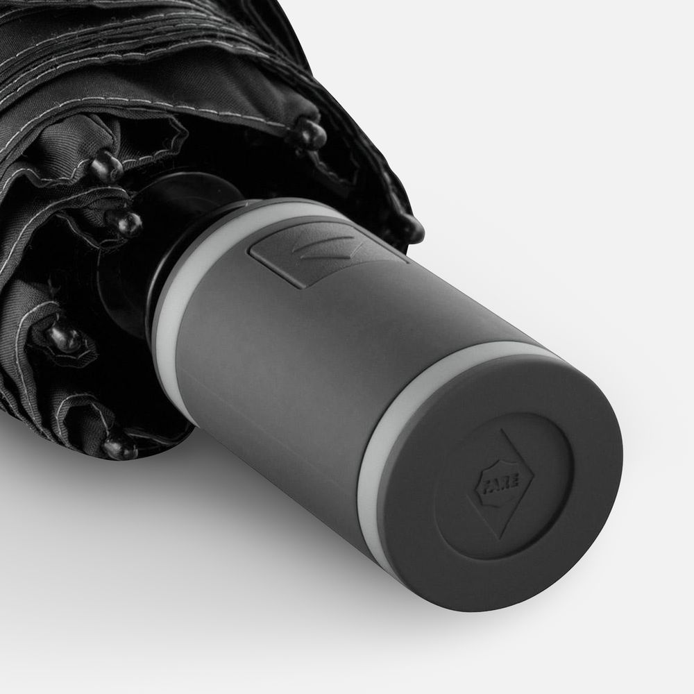 Зонт складной AOC Mini с цветными спицами, серый / Миниатюра WWW (1000)