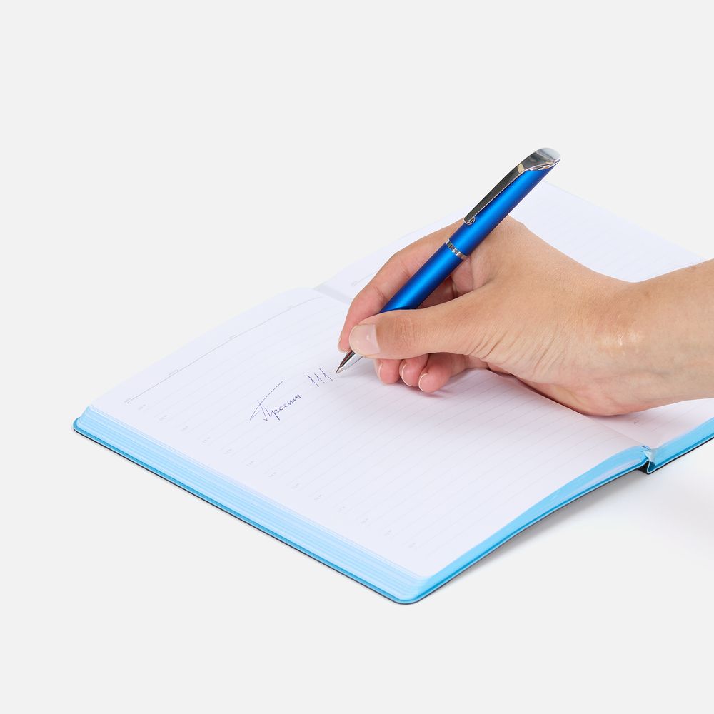 Ручка шариковая Glide, синяя / Миниатюра WWW (1000)