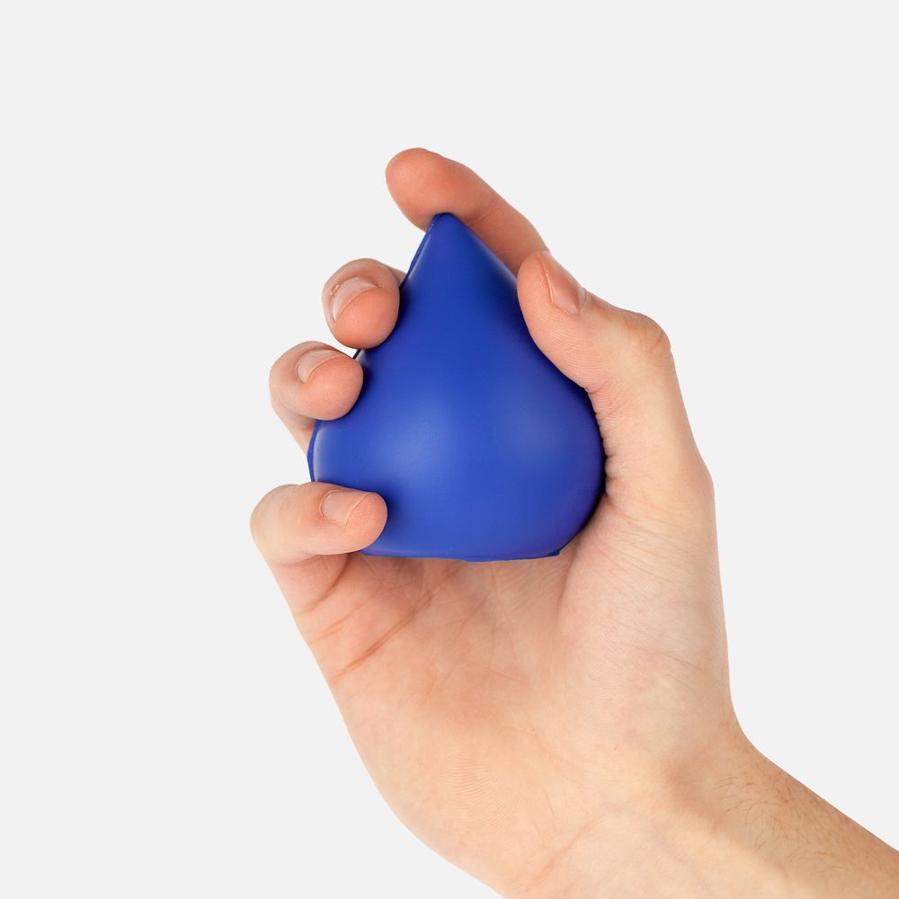 Антистресс «Капля», синий / Миниатюра WWW (1000)