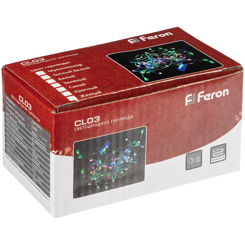 Гирлянда Sparky, светодиодная, теплый свет / Миниатюра WWW (1000)