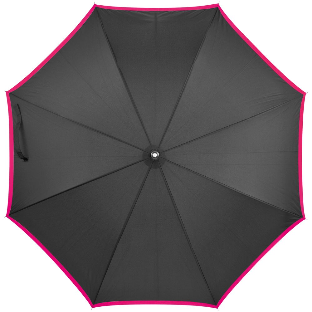 Зонт-трость Highlight, черный с розовым / Миниатюра WWW (1000)