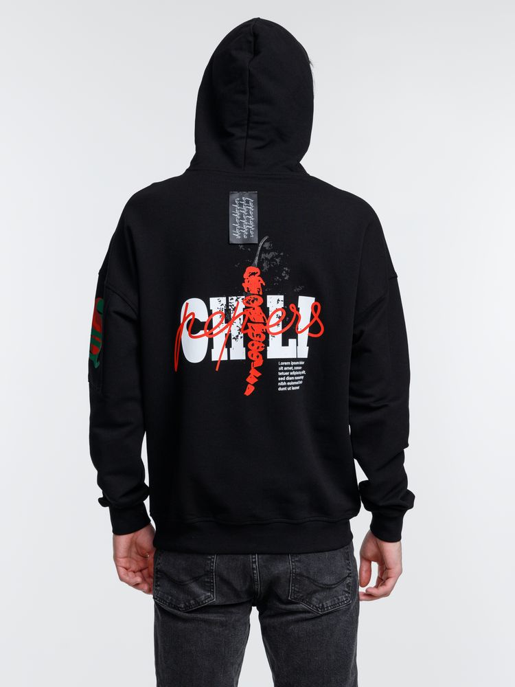 Худи унисекс Hand Some, черное / Миниатюра WWW (1000)