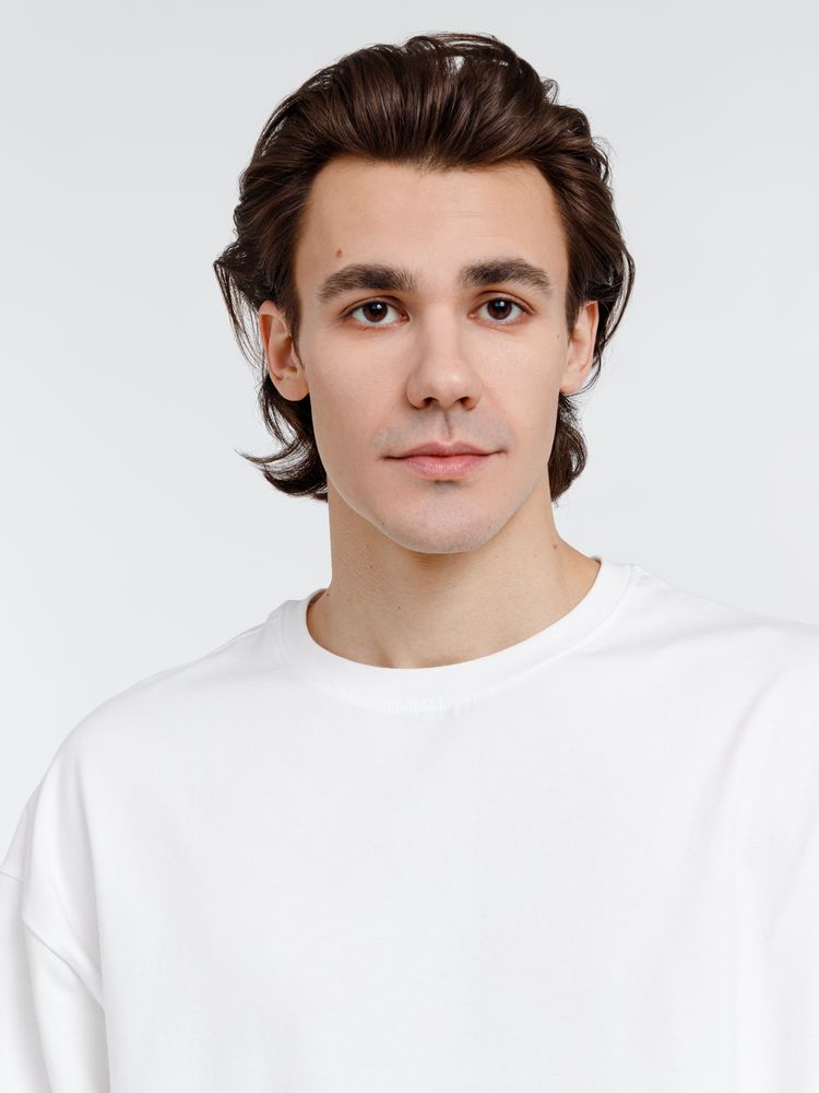 Футболка оверсайз унисекс с длинным рукавом Сity Sapiens, молочно-белая / Миниатюра WWW (1000)