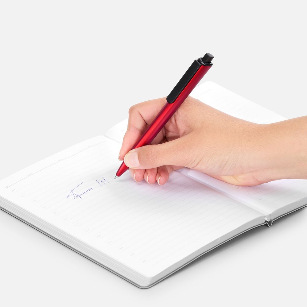 Ручка шариковая Informa, металлик, красная / Миниатюра WWW (1000)