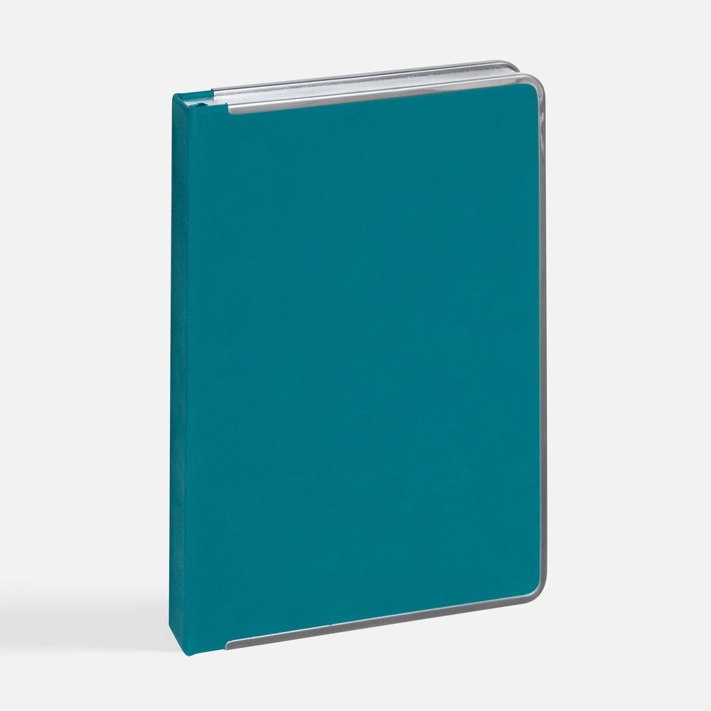 Ежедневник Metal Frame на заказ, датированный, бирюзовый / Миниатюра WWW (1000)
