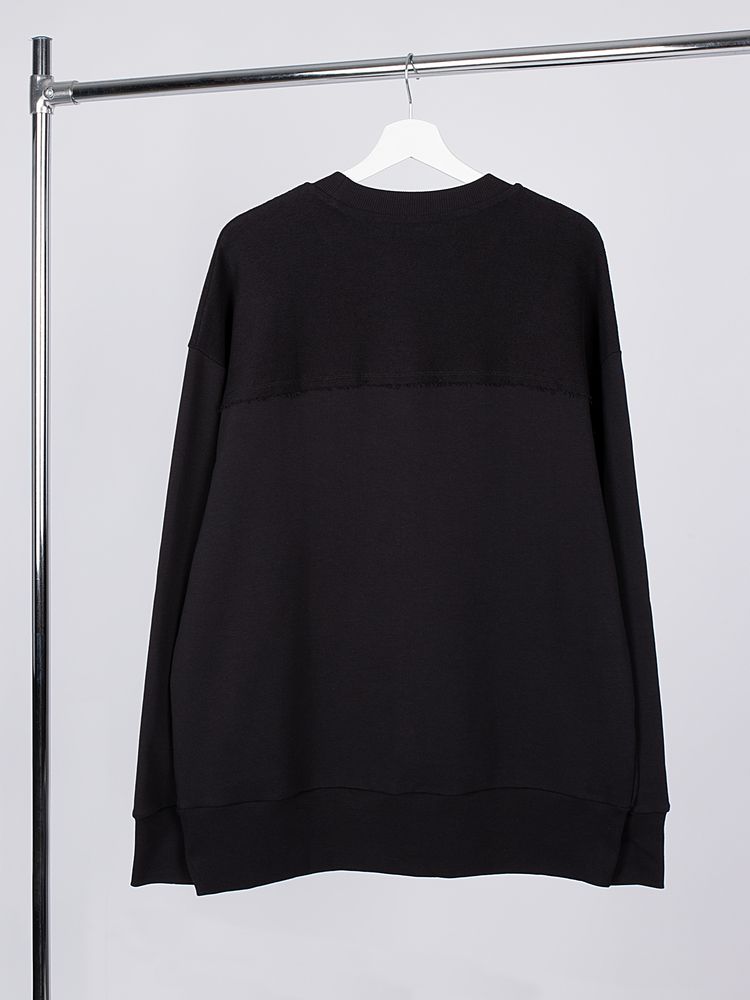 Свитшот оверсайз унисекс Vozduh, черный / Миниатюра WWW (1000)