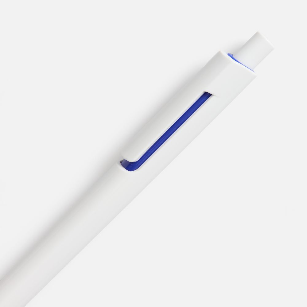 Ручка шариковая Dominanta, белая с темно-синим / Миниатюра WWW (1000)