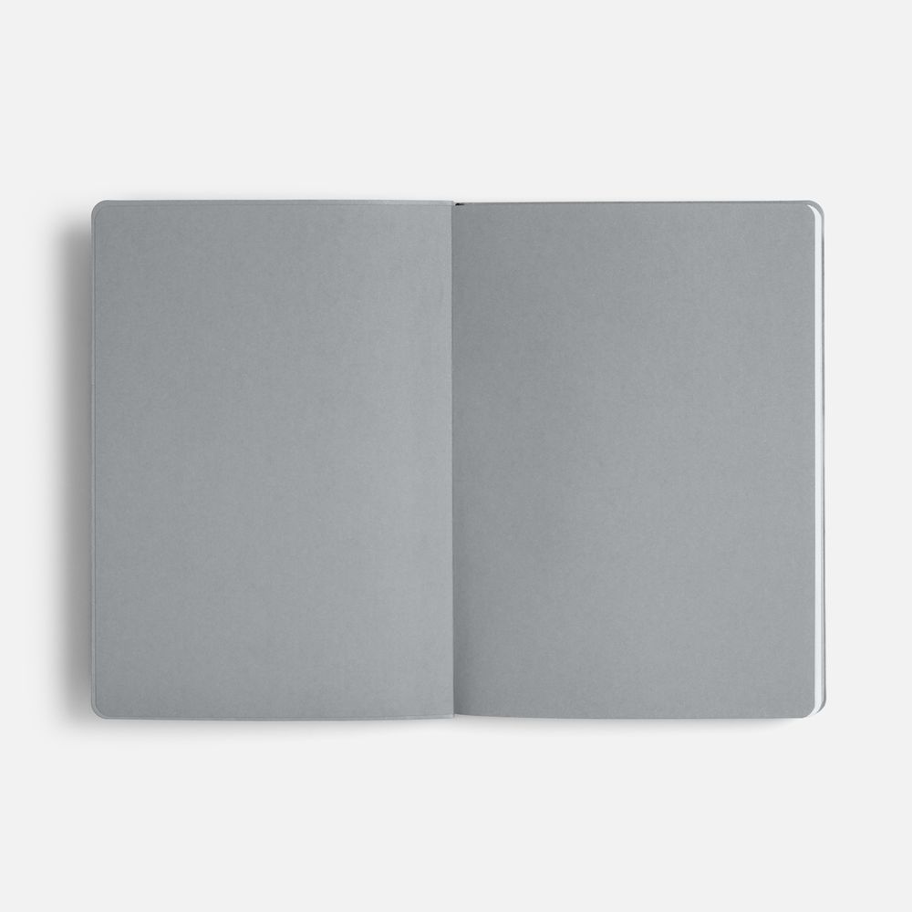 Ежедневник Doppio, недатированный, черный с серым / Миниатюра WWW (1000)