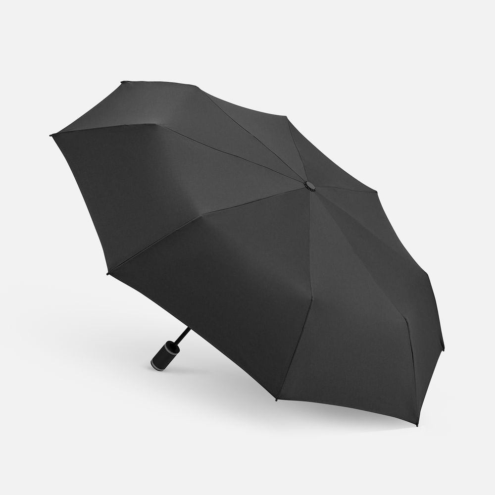 Зонт складной AOC Mini с цветными спицами, серый / Миниатюра WWW (1000)