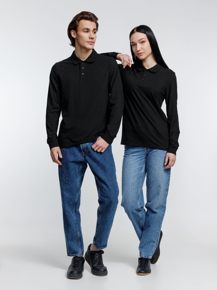 Рубашка поло с длинным рукавом Prime LSL, черная / Миниатюра WWW (1000)