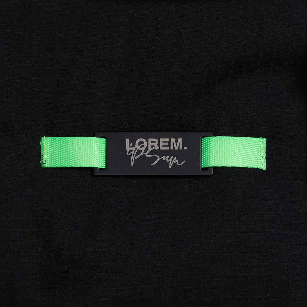 Шильдик металлический Kova, черный / Миниатюра нанесения (1000)