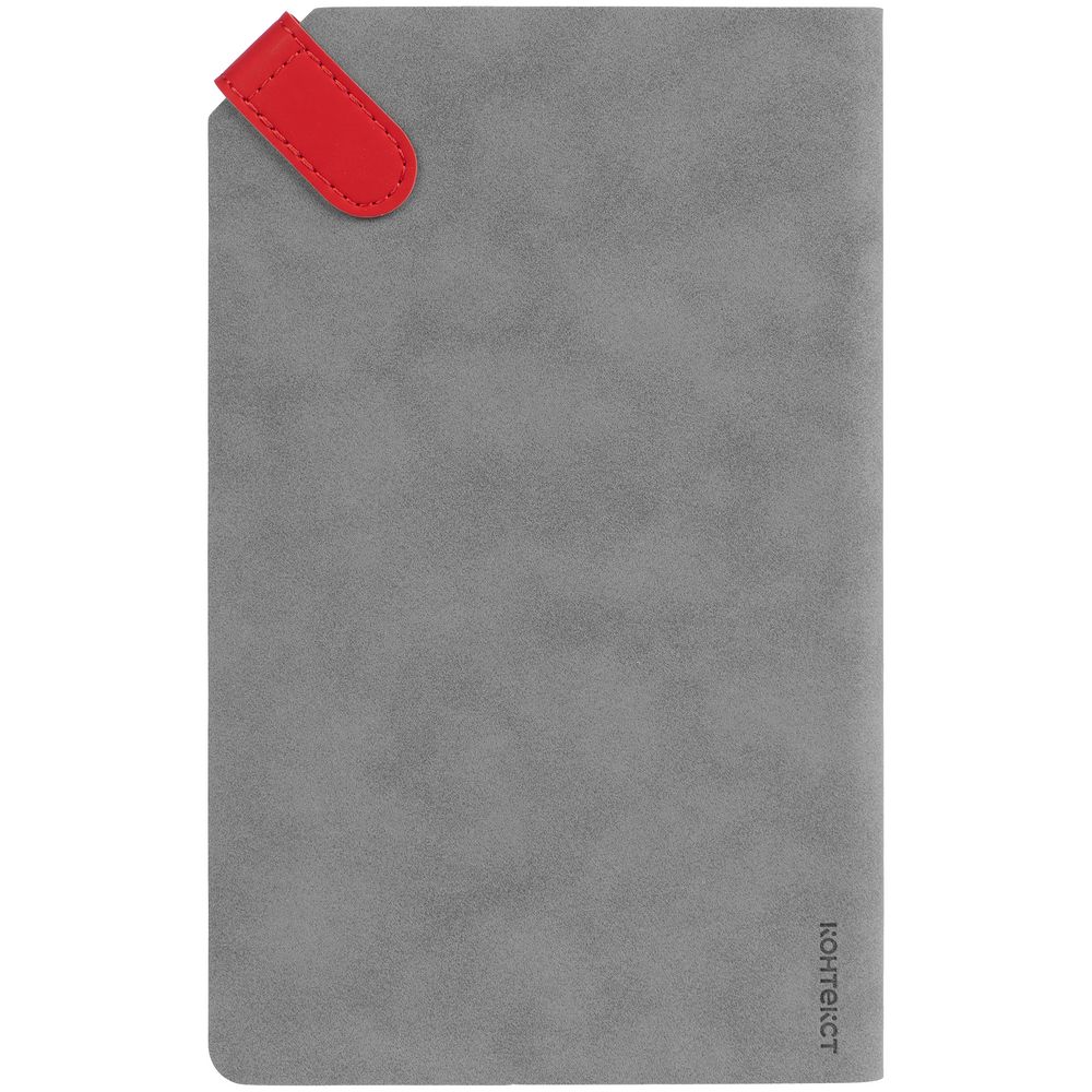 Ежедневник Corner, недатированный, серый с красным / Миниатюра WWW (1000)