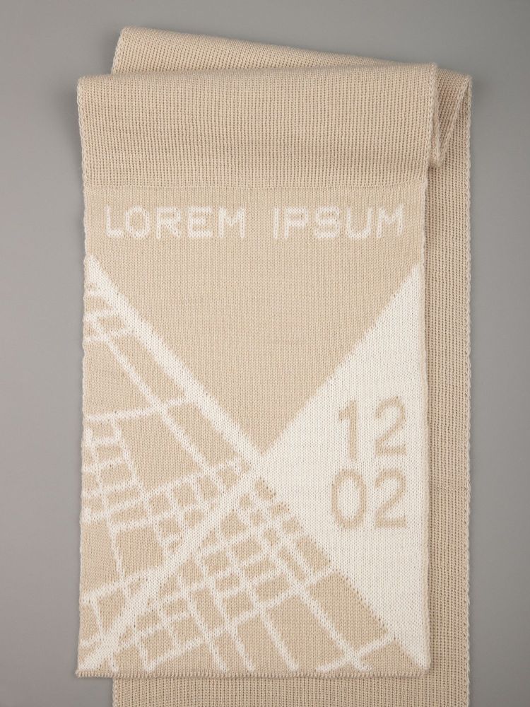 Шарф на заказ Tricksy Rand, M, полушерсть / Миниатюра WWW (1000)