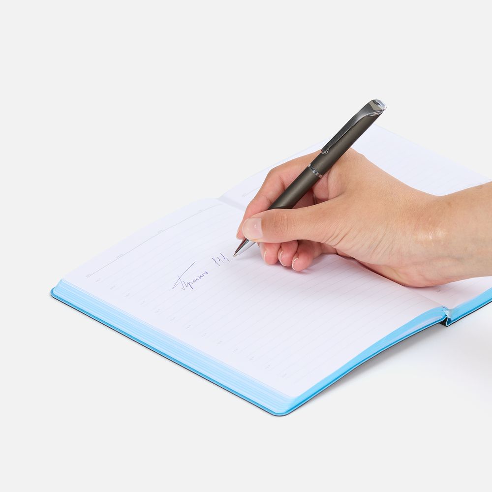 Ручка шариковая Glide, темно-серая / Миниатюра WWW (1000)