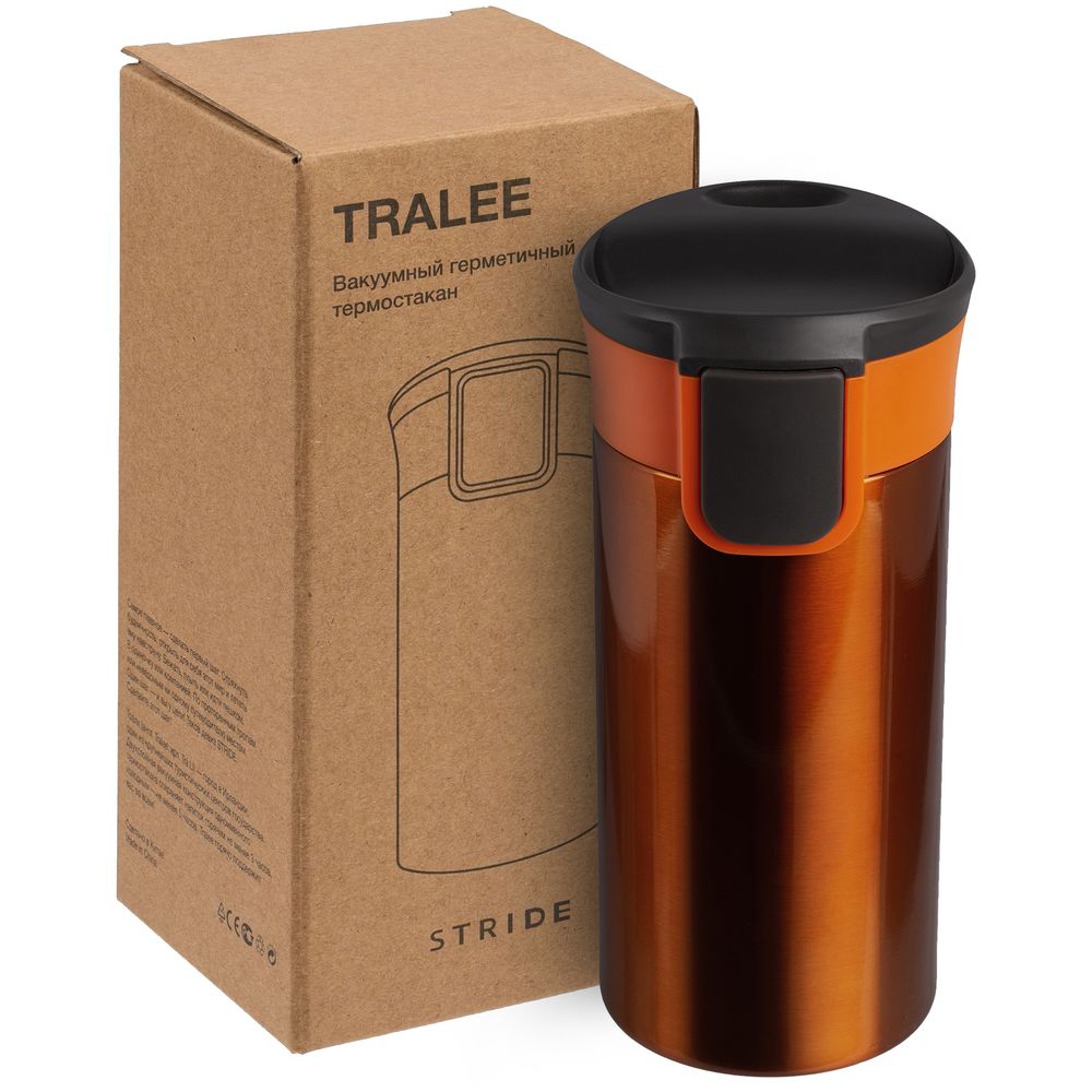 Термостакан Tralee, оранжевый / Миниатюра WWW (1000)