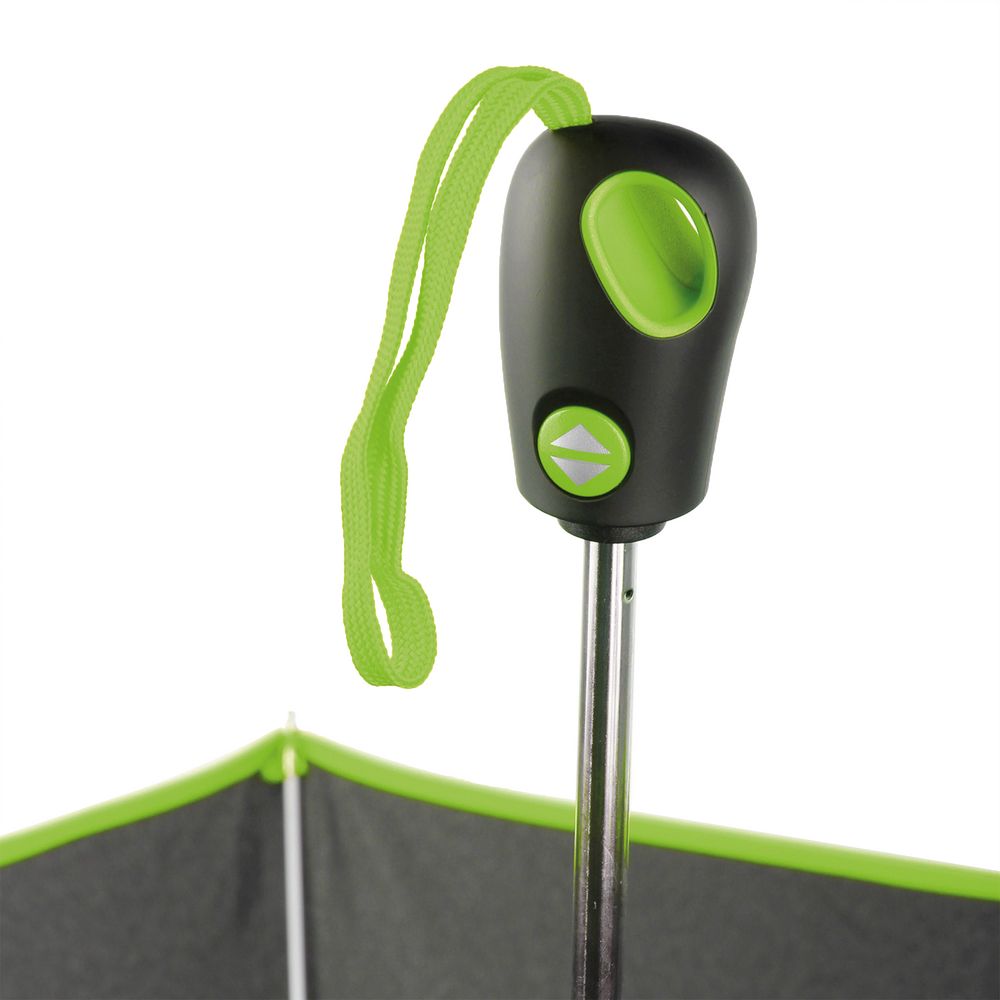 Складной зонт Drizzle, черным с зеленым / Миниатюра WWW (1000)