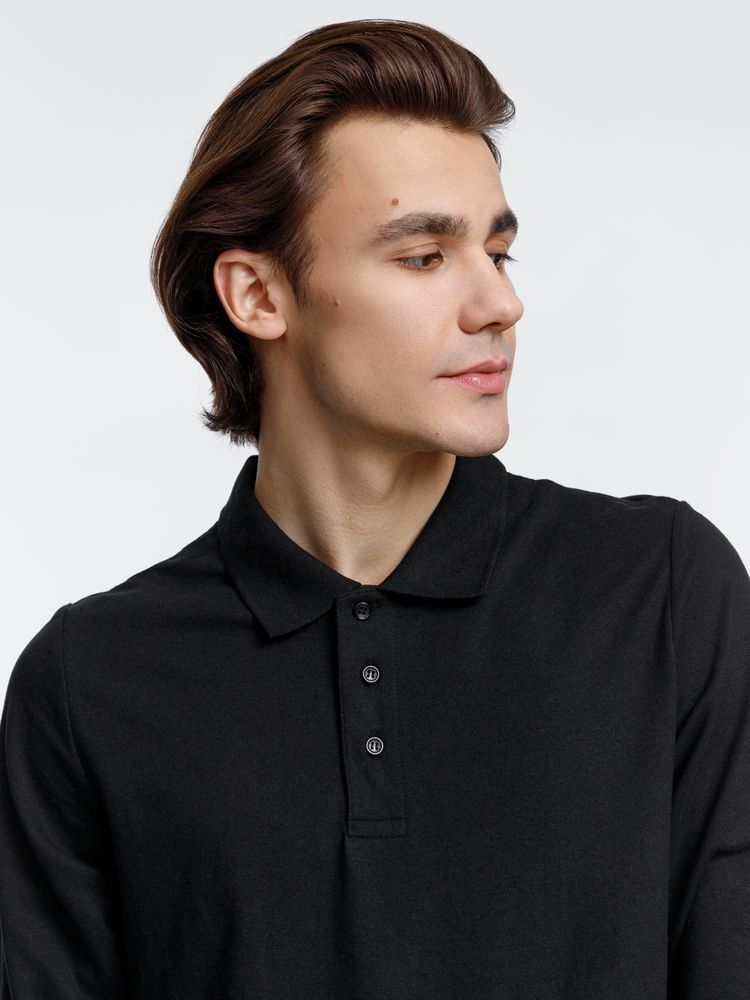 Рубашка поло с длинным рукавом Prime LSL, черная / Миниатюра WWW (1000)