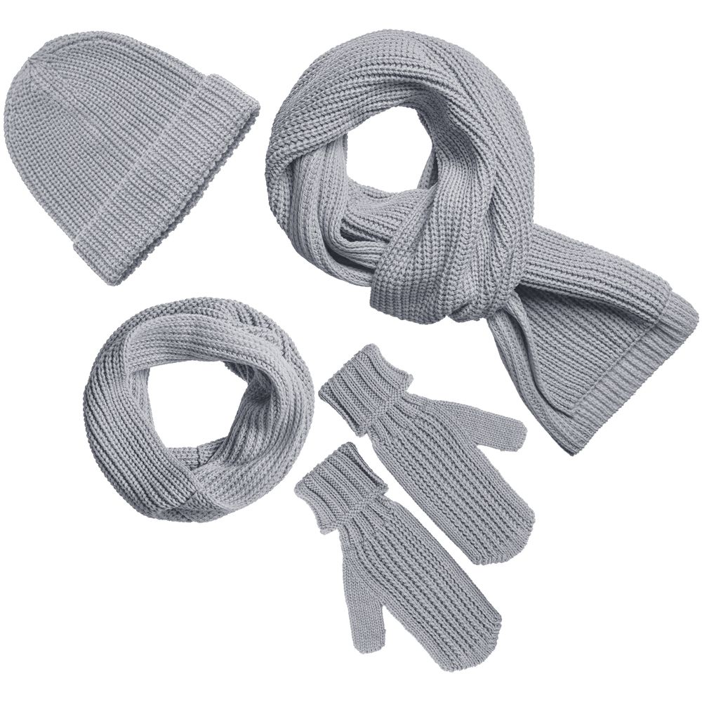 Шарф Nordkyn, светло-серый меланж / Миниатюра WWW (1000)