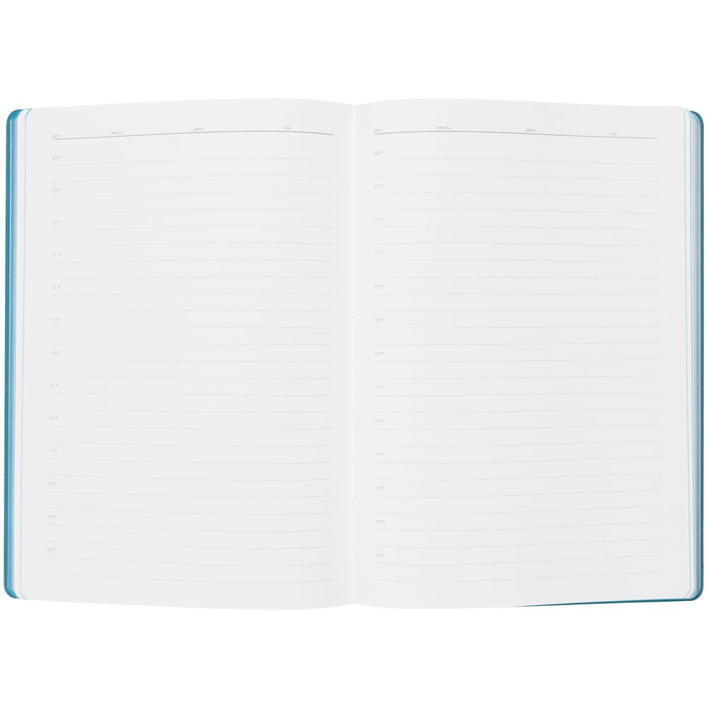 Ежедневник Flexpen, недатированный, серебристо-бирюзовый / Миниатюра WWW (1000)