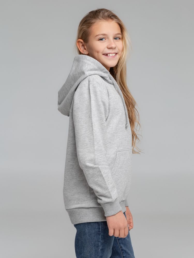 Толстовка с капюшоном детская Kirenga Kids, серый меланж / Миниатюра WWW (1000)