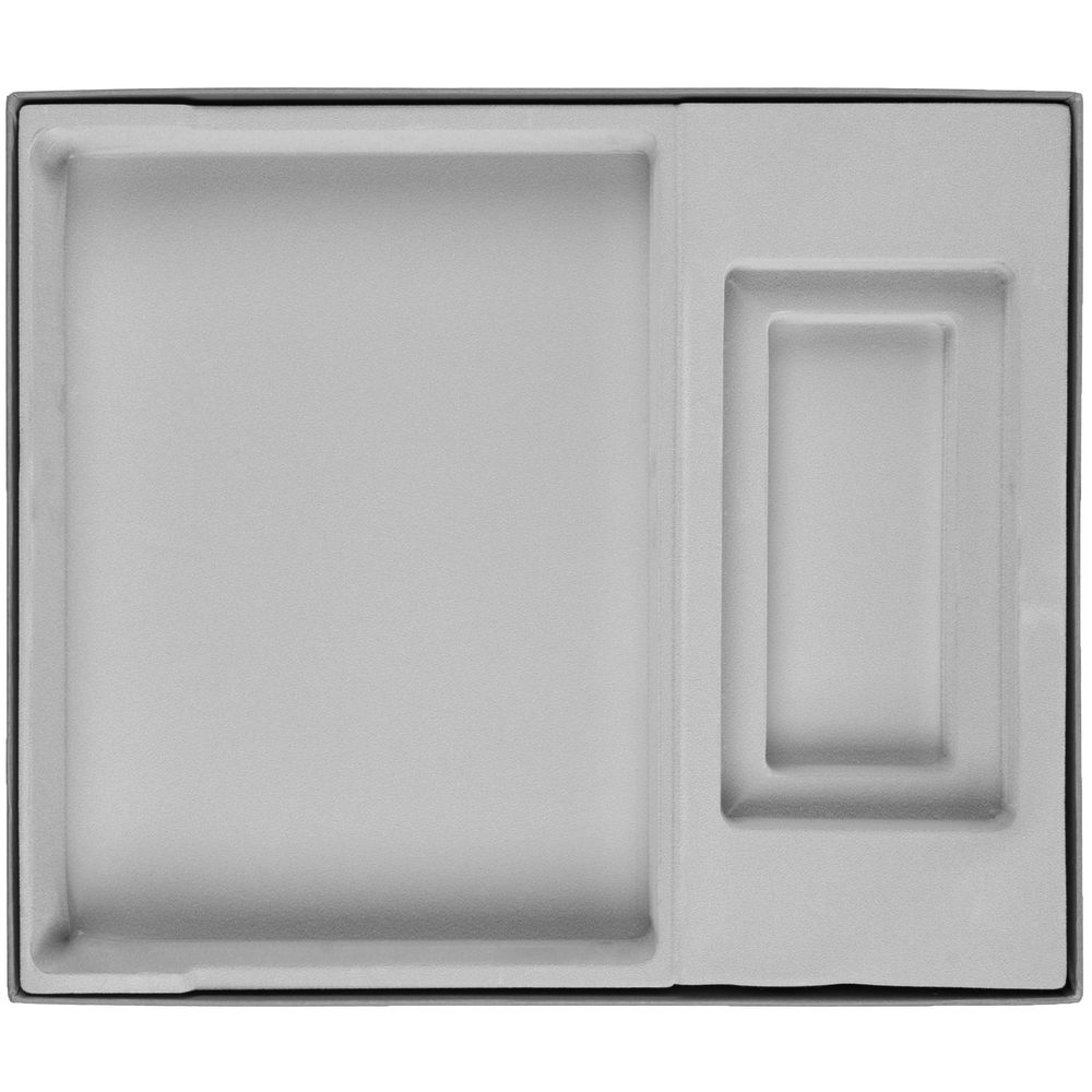 Коробка Overlap под ежедневник и аккумулятор, серая / Миниатюра WWW (1000)