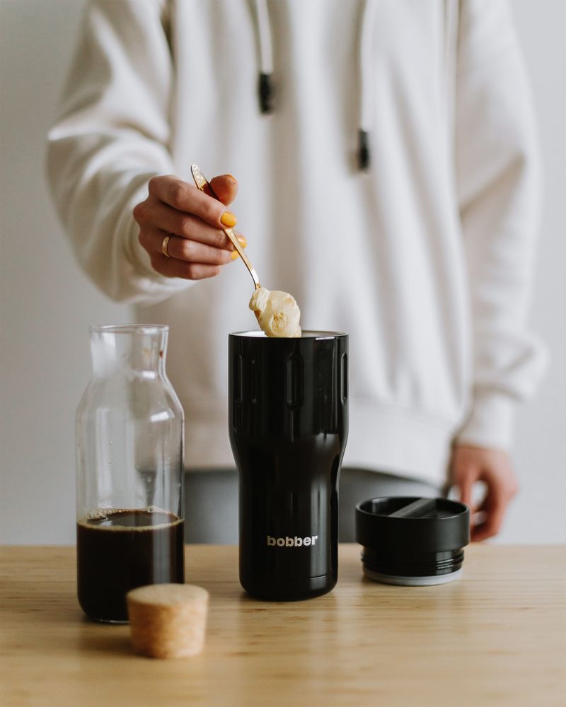 Термостакан Tumbler 470, вакуумный, черный / Миниатюра WWW (1000)