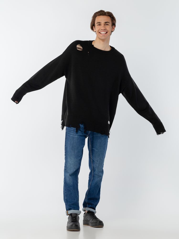 Джемпер оверсайз унисекс Grunge, черный / Миниатюра WWW (1000)