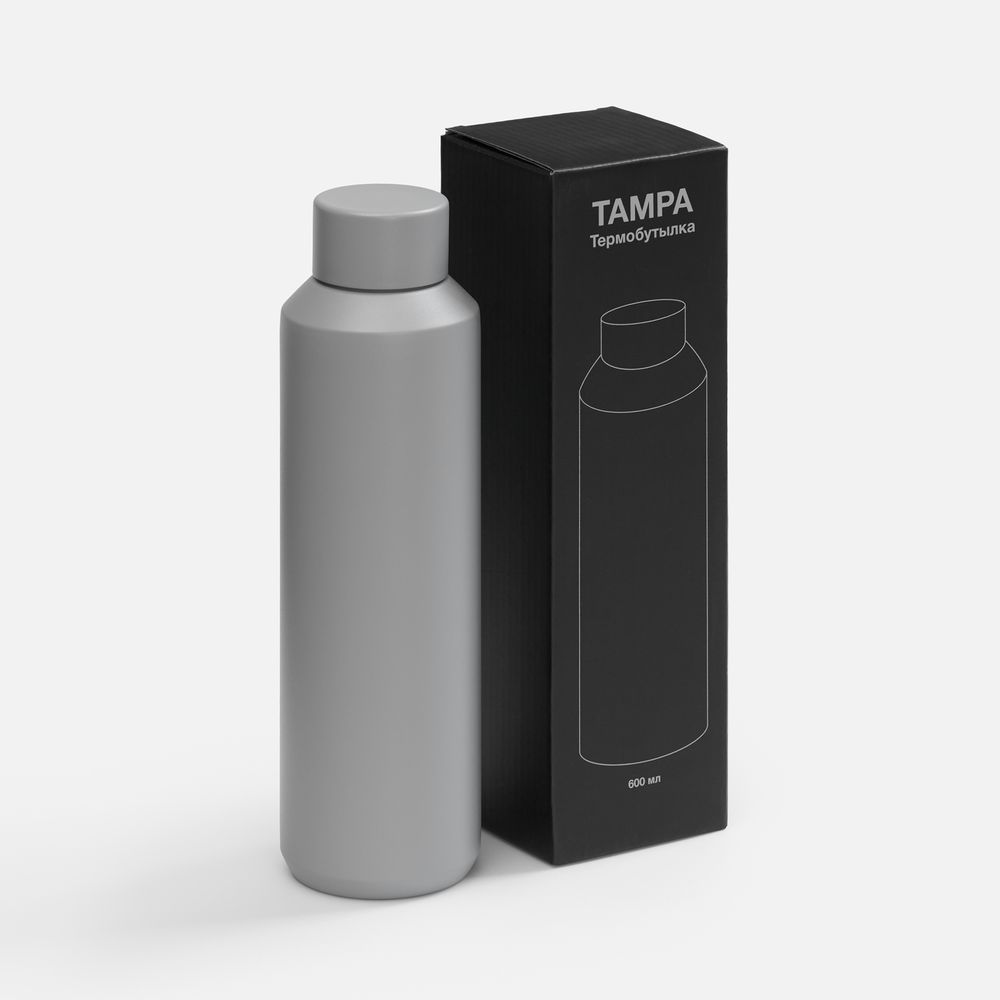 Термобутылка Tampa, серая / Миниатюра WWW (1000)