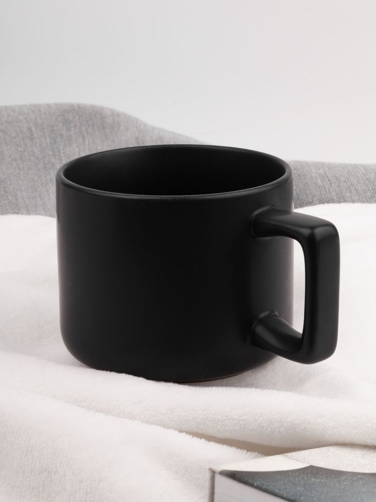 Чашка Jumbo в коробке матовая, черная / Миниатюра имиджевого (1000)