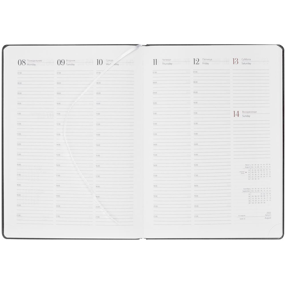 Еженедельник Nebraska, датированный, черный / Миниатюра WWW (1000)