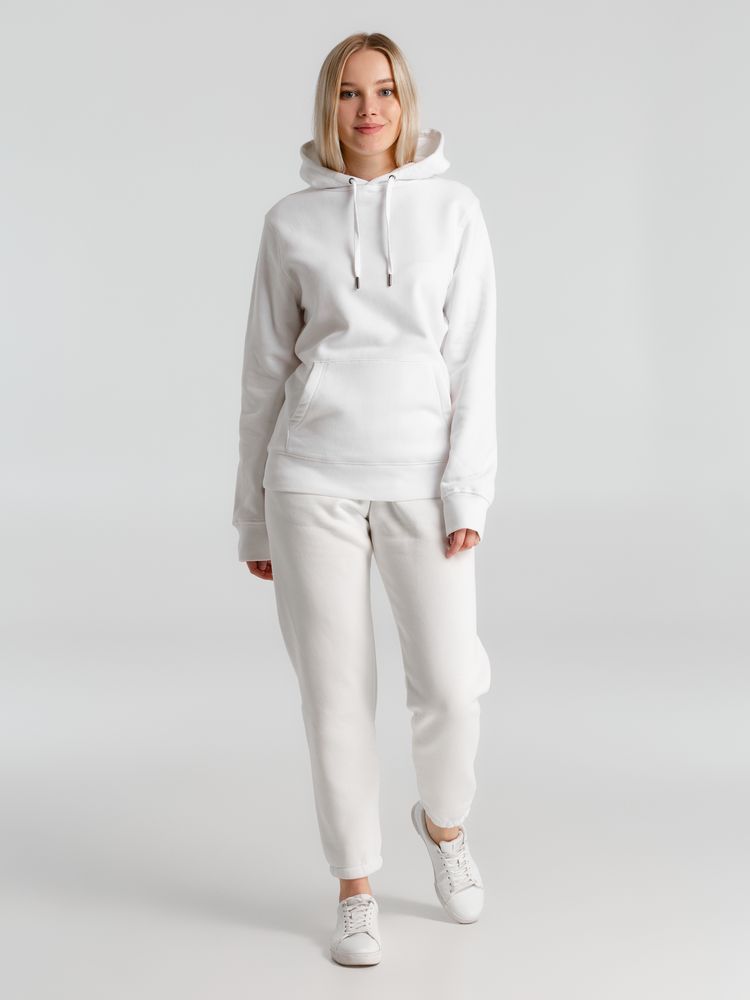 Толстовка с капюшоном унисекс King, белая / Миниатюра WWW (1000)