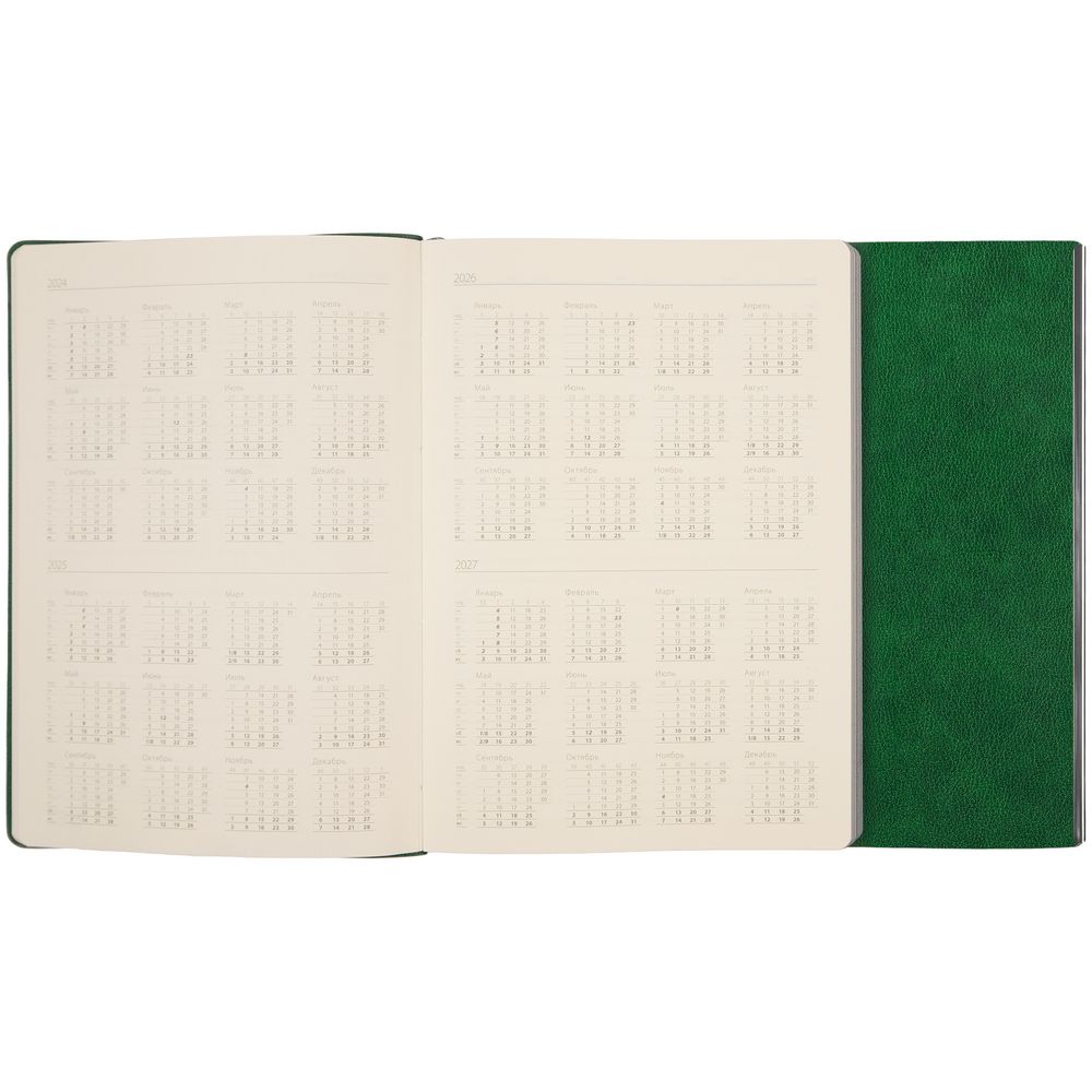 Ежедневник Petrus Flap, недатированный, зеленый / Миниатюра WWW (1000)