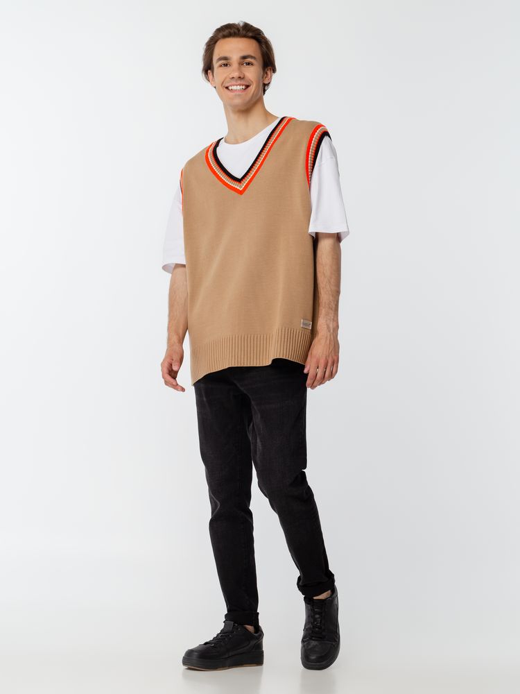 Жилет оверсайз унисекс Cornell в сумке, бежевый / Миниатюра WWW (1000)