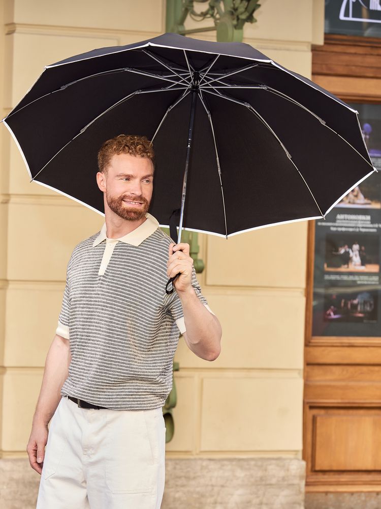 Складной зонт-наоборот Savelight со светоотражающим кантом / Миниатюра WWW (1000)